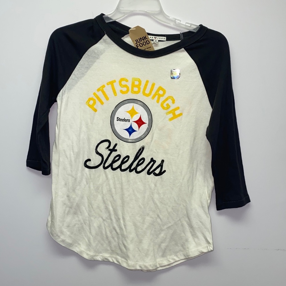 🖤Junk Food💛Steelers Baseball Tee
